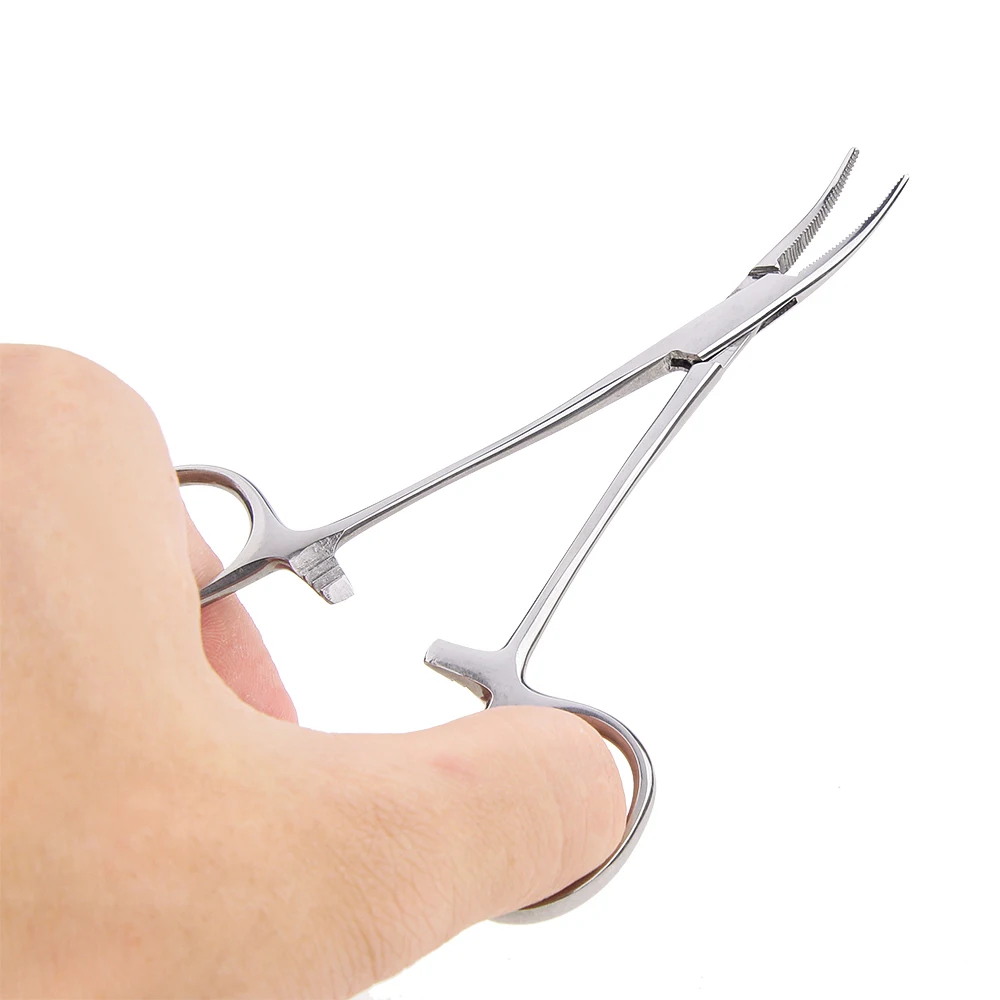 Handje 12.5 16 18 Cm Hemostatische Tang Huisdier Haar Klem Vissen Locking Tang Epileren Gereedschap Gebogen/Rechte tip Cutter Tool