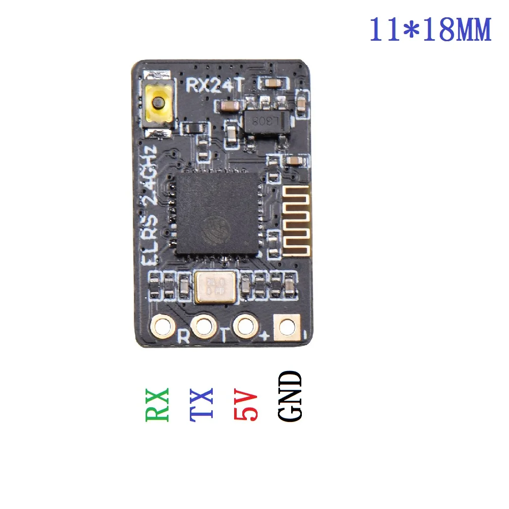 JHEMCU ExpressLRS RX24T 2.4G ELRS วิทยุ NANO Long Range สําหรับ FPV Racing Freestyle Drones ชิ้นส่วน DIY LR4 LR5