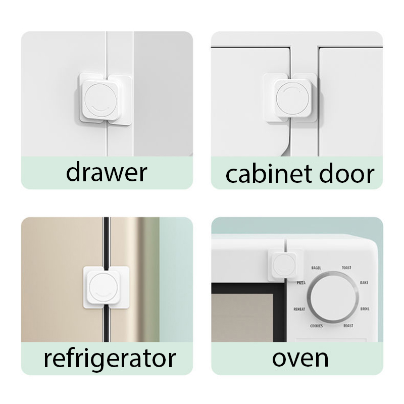 เด็กล็อคความปลอดภัยประตูตู้เย็นล็อค Multi-Function Baby Anti-Pinching มือบ้านประตูตู้ลิ้นชัก Security Protector