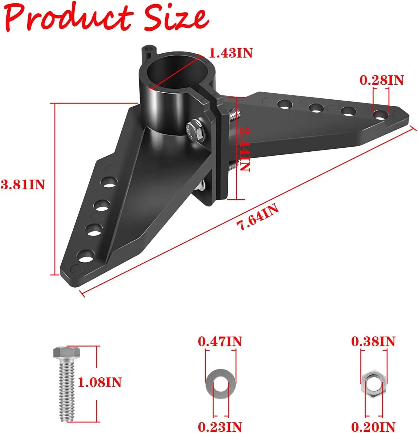 TM-triángulo de dirección para NK-180S, Compatible con Motor de Kayak sin escobillas, motores de arrastre de Kayak y otros motores auxiliares