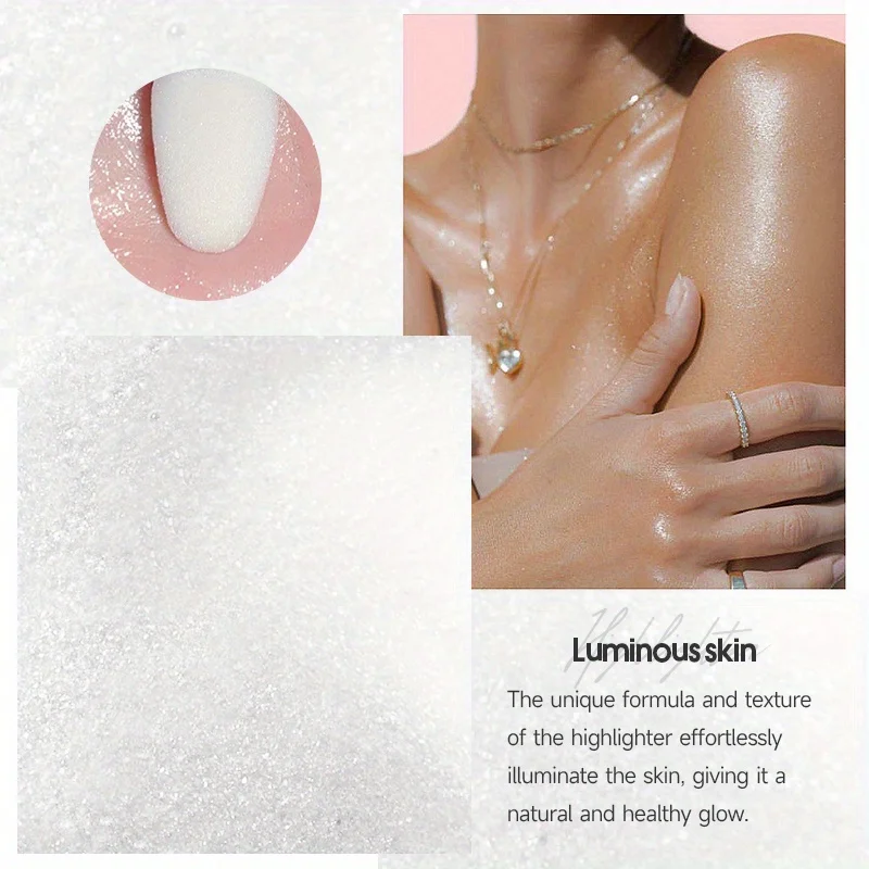 Fairy Powder Highlighter Stick, Shimmer Contour, Blush Contorno Em Pó, Sombreamento Glitter, Iluminador Maquiagem Highlighter
