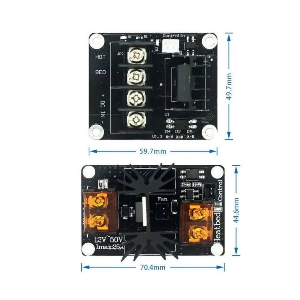3D Printer Heated Bed Power Module High Current 25A 30A MOSFET Upgrade RAMPS 1.4