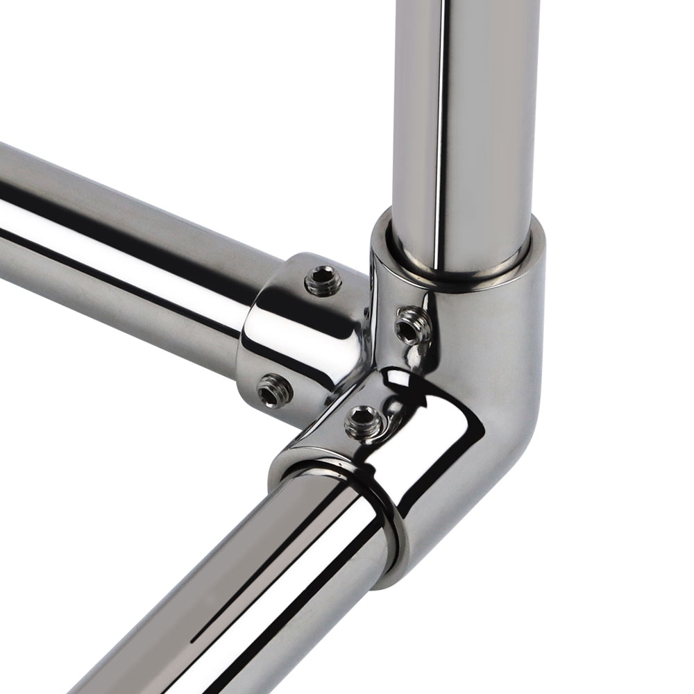 22mm/25mm/32mm barco 90 grados 3 vías codo de esquina conector de tubo 316 accesorios de pasamanos de Hardware marino de acero inoxidable