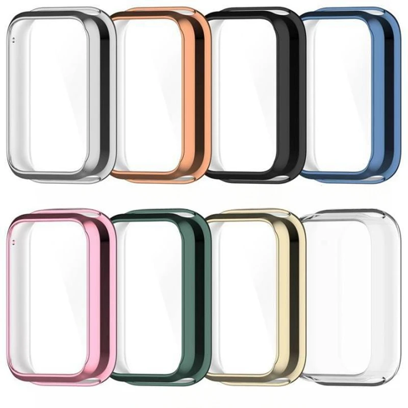 Capa tpu macia para xiaomi band 8 pro, película protetora de tela completa, capa de vidro em xiomi smart band 8pro