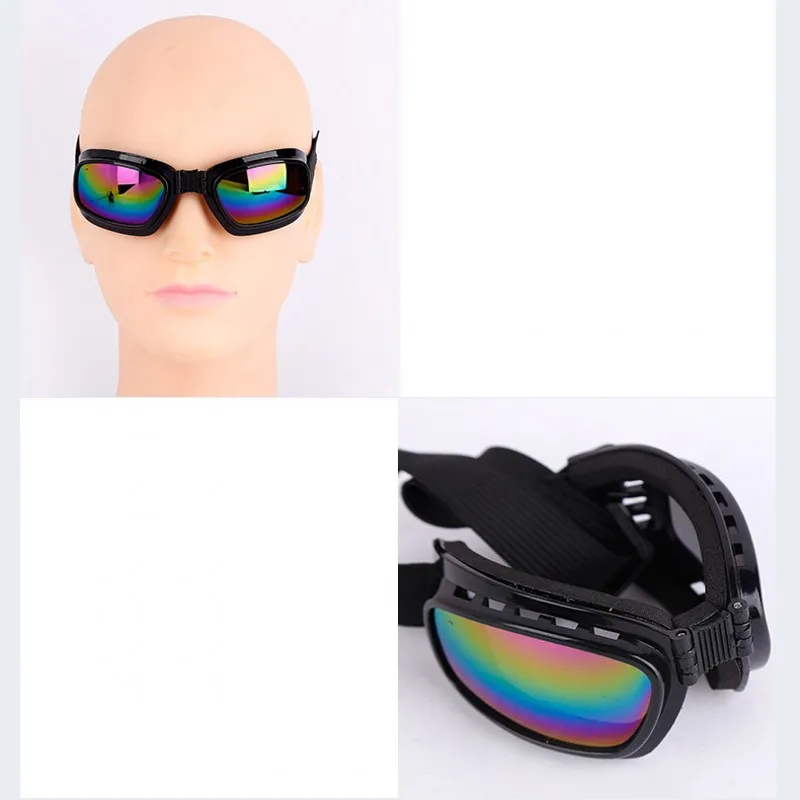 Gafas plegables para montar al aire libre, gafas para motocicleta, gafas de sol antideslumbrantes y Anti-UV, protección a prueba de viento, gafas deportivas de esquí