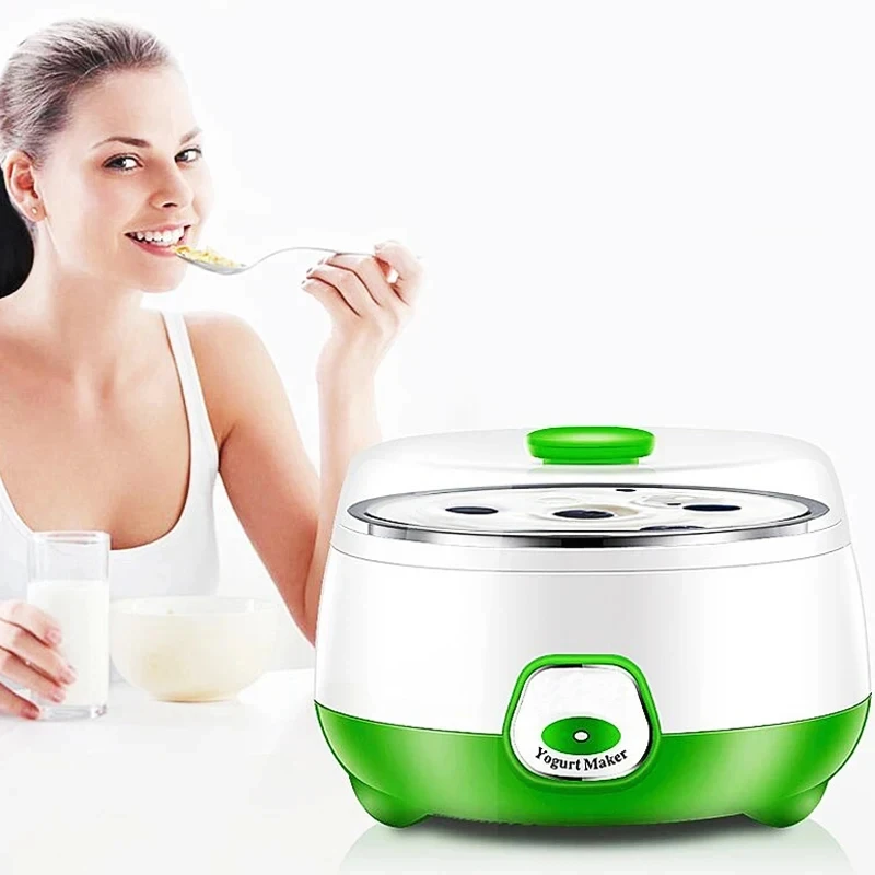 Elektryczny mini jogurtownica 1L Automatyczna wielofunkcyjna 220V Domowa maszyna do robienia jogurtu i natto DIY do fermentacji ryżu i wina