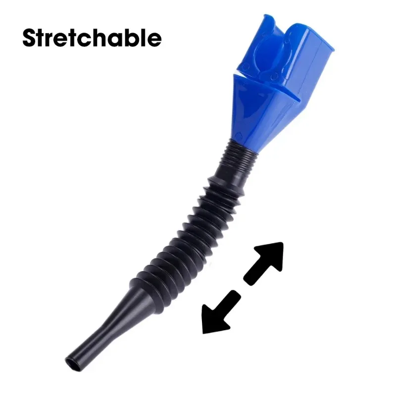 Embudo de repostaje de coche, herramienta de embudo de aceite de motor plegable de gasolina, embudo de plástico, herramienta de repostaje de motocicleta y coche, accesorios para automóvil, 3 uds.