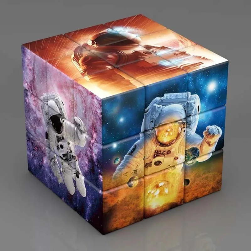 3x3x3 Magic Cube ดาวเคราะห์นักบินอวกาศที่มีชื่อเสียงภาพวาดคนดัง Art Magic Cube เด็กปริศนา Magic Cube ของเล่นของขวัญ