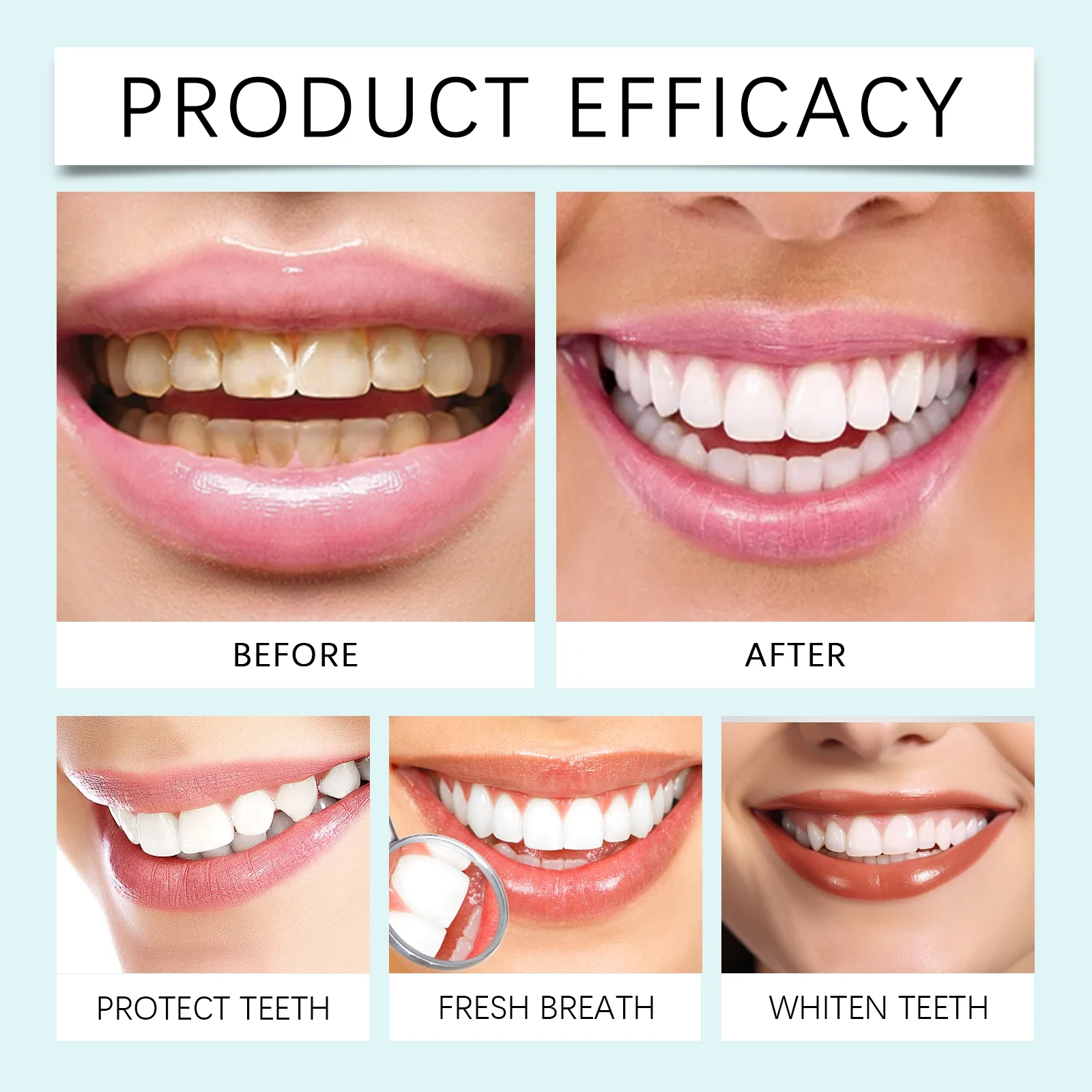 Niacinamide Bleaching Toothpaste Dental Stains Removing Prevent Bad Breath Oral Cleaning Refreshing Reduces Plaque Toothpaste