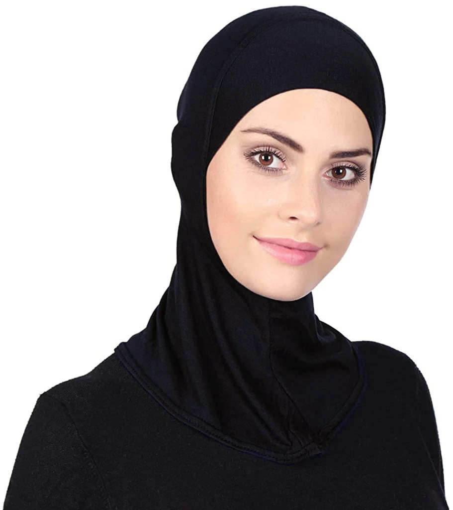 Sob cachecol hijab boné feminino estiramento sob bonés cor sólida hijab sob cachecol mulher hijab boné unisex hijab chapéus turbantes para mulher