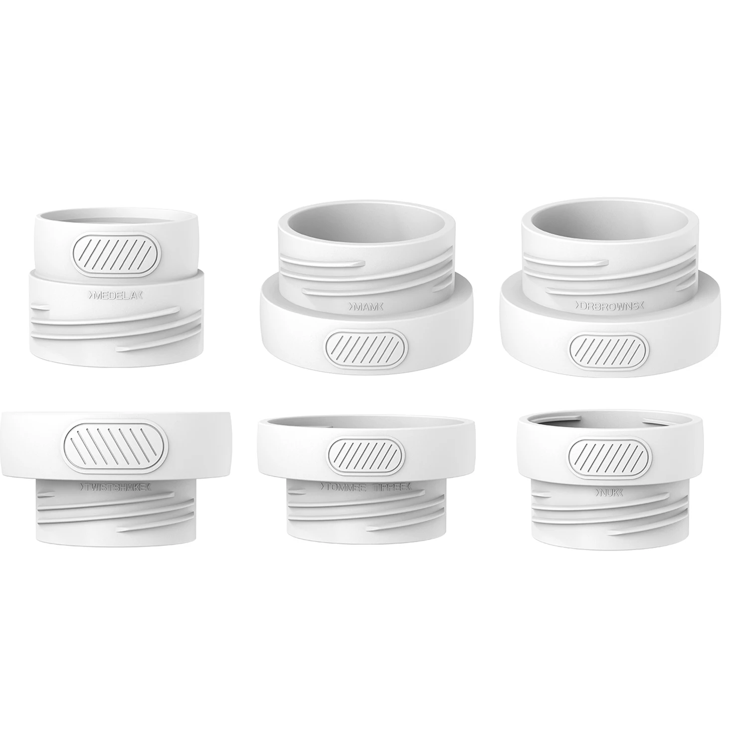 Adaptadores de garrafa Adaptador de garrafa de bebê para aquecedor de leite N1 N1S N6 compatível com TOMMEE TIPPEE, NUK, DR MARROM, MEDELA, MAM, TWISTSHAKE