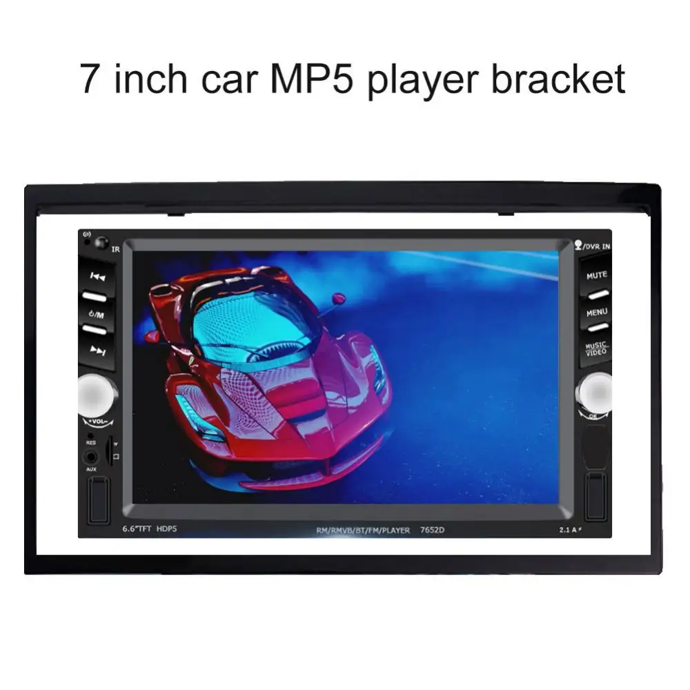 Radio Universal MP5 7 Inch Double Din Car Multimedia Installation Frame