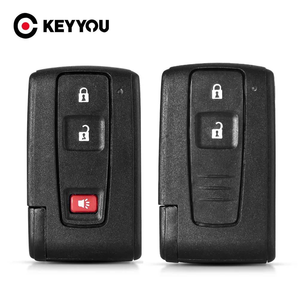 Корпус дистанционного ключа KEYYOU с 2/3 кнопками для Toyota Prius Corolla 2004 2005 2006 2007 2008 2009 Verso Camry, чехол для умного ключа автомобиля