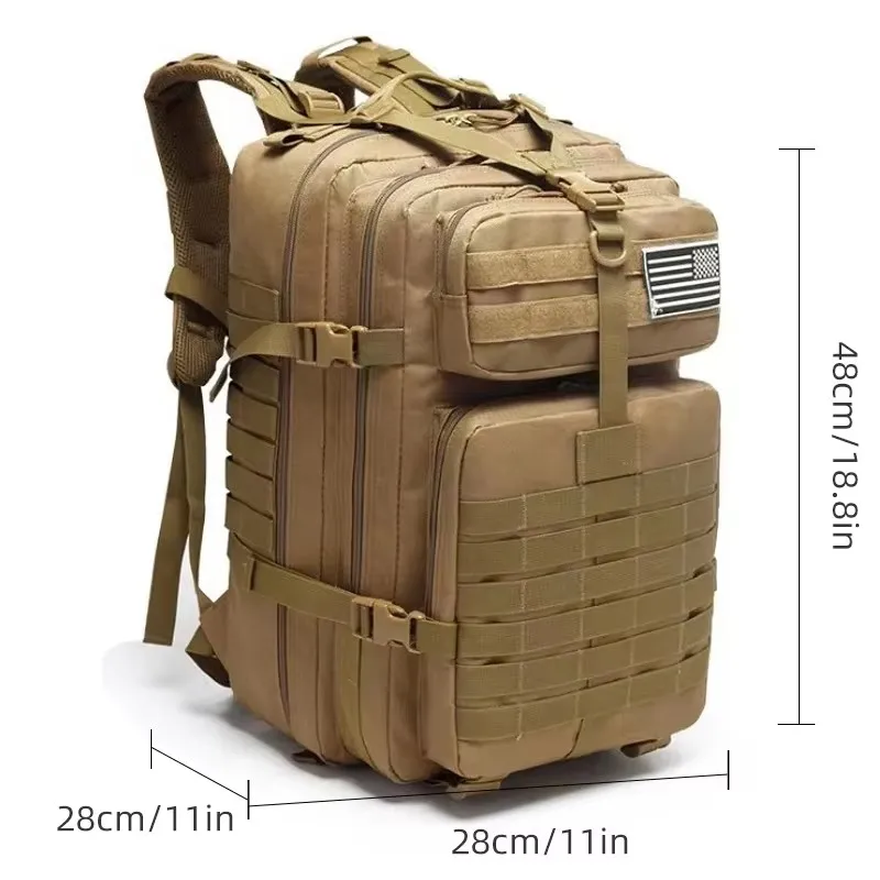 High Quality Tactical Nylon Backpack Camping Travel Fishing Bag Waterproof Men Large Capacity Travel Hunting Backpack