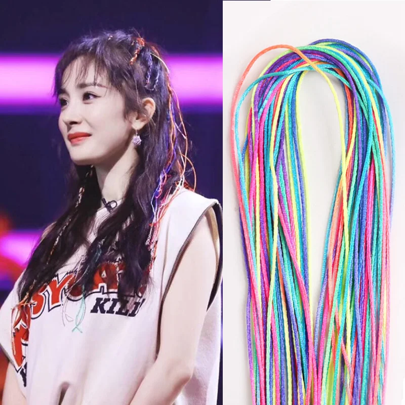 90 ซม.ผสมสีสัน 4-30Pcs ผม braids เชือก strands สําหรับแอฟริกัน braids สาว DIY ผมหางม้า braids ผู้หญิงจัดแต่งทรงผมอุปกรณ์เสริมผม