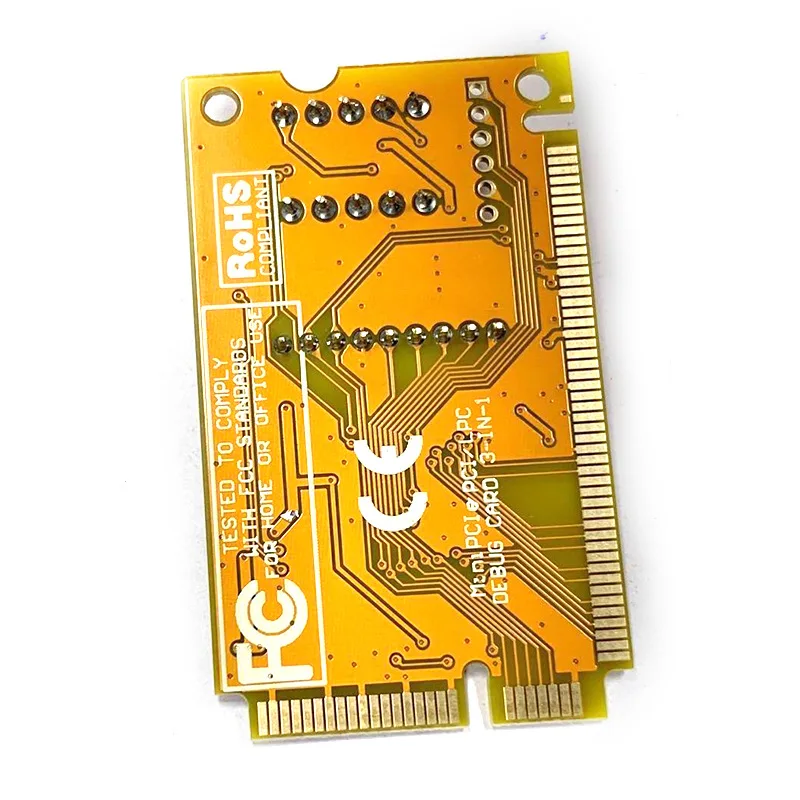 Mini PCI PCI-E Debug Card Expert Fault Diagnostic 2 หลักคอมพิวเตอร์แล็ปท็อปเมนบอร์ดโพสต์เครื่องทดสอบ PCI Express PC การ์ดวิเคราะห์