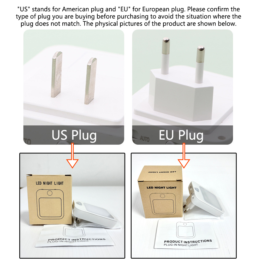Night Light Motion Sensor With LED Light EU Plug Lamps Children'S Night Light Wireless Night Lamp For Bedside Table Bedroom