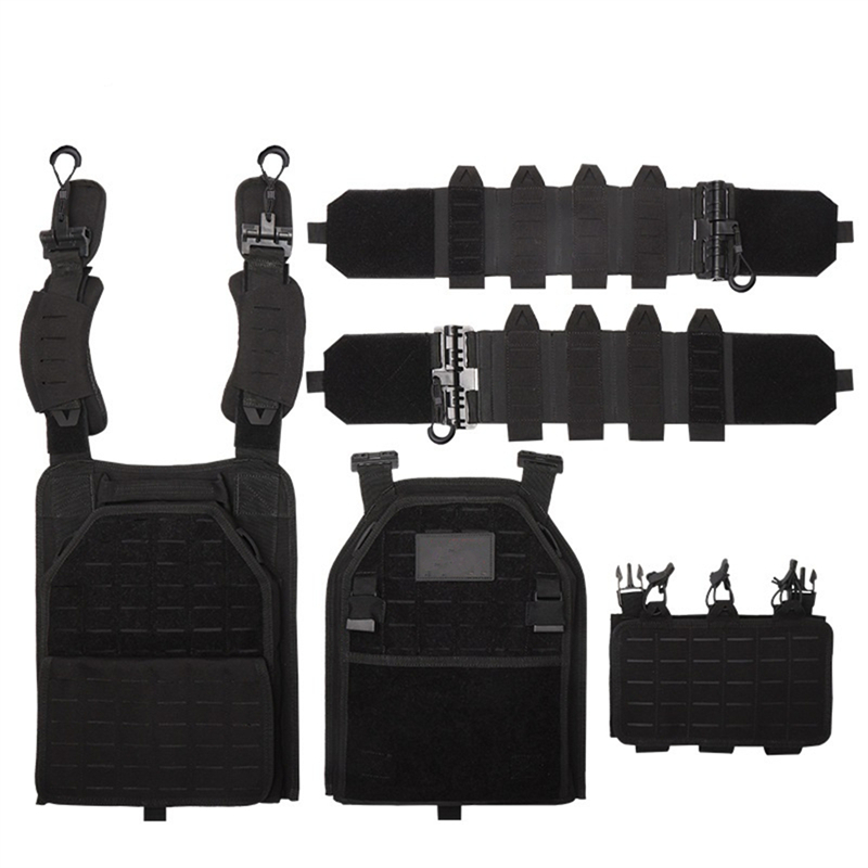 YAKEDA 카모 조끼 야외 사냥 플레이트 캐리어 보호 조절 조끼 Airsoft 캐리어 전투 장비