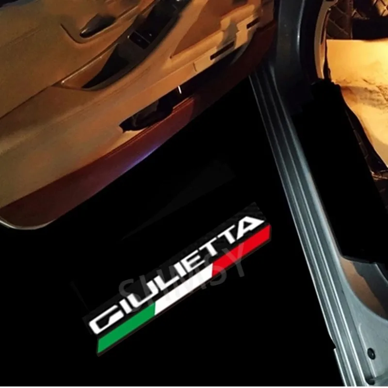 Proyector de luz LED para puerta de coche, accesorios para Alfa Romeo Giulietta 2011, 2012, 2013, 2014, 2015, 2016, 2022, 2 piezas