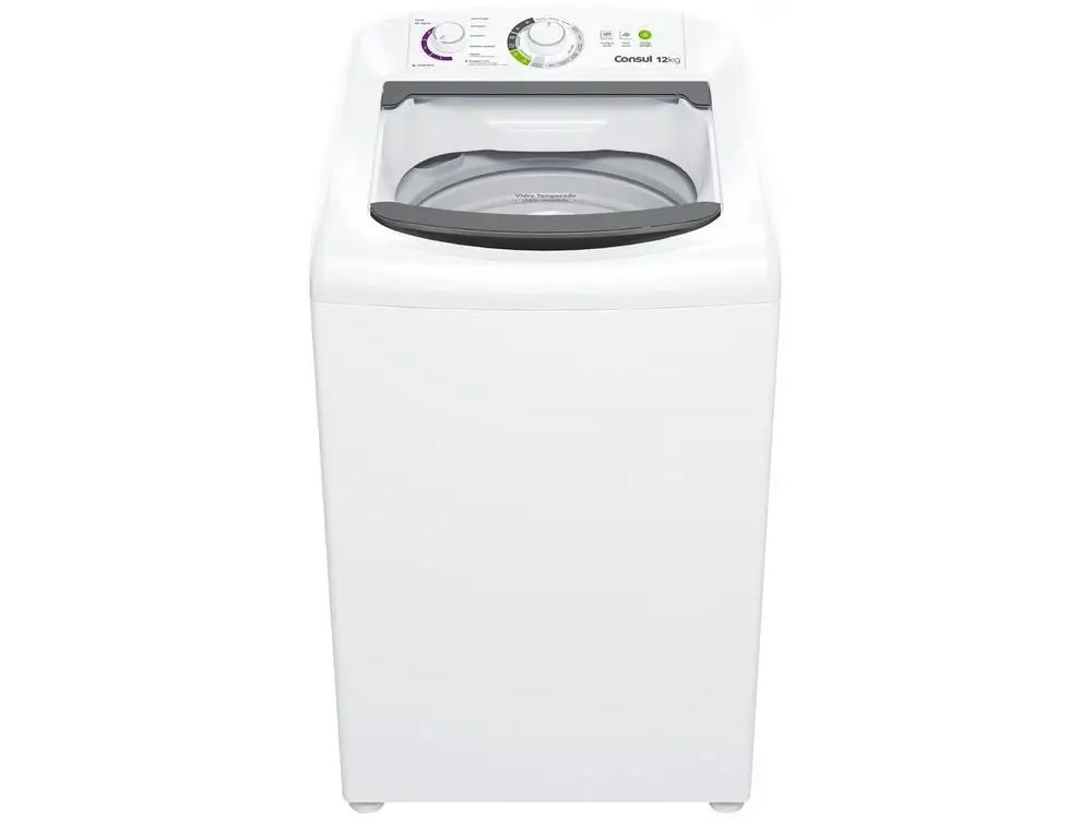 Lavadora de Roupas Consul 12kg 16 Programas de Lavagem Branca CWH12 - 220V