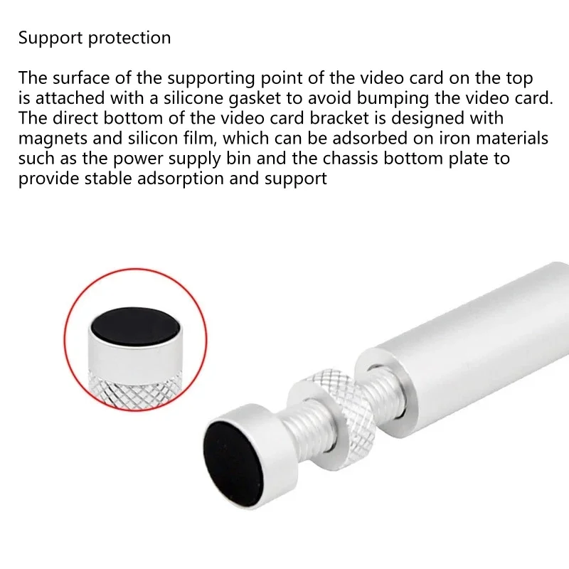 ICE Whale GC-1 Graphics Card GPU Holder Vertical Telescopic Rotating Stand Magnetic Bracket Video Card Holder