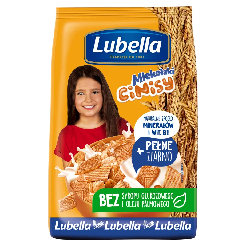Lubella Mlekołaki Cinisy Zbożowe kwadraciki z cynamonem 250 g
