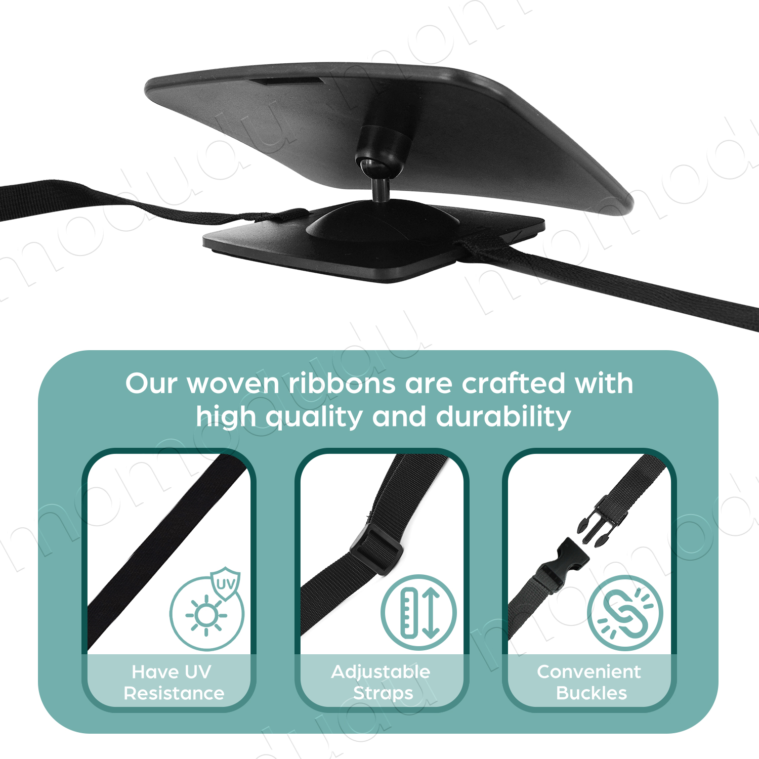 O conjunto de espelho para carro de bebê inclui espelho tipo clip-on ou ventosa e 360 °   Espelho giratório grande angular e inquebrável universal