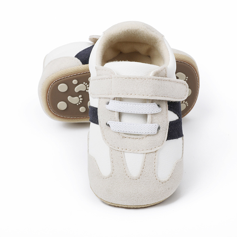 Chaussures en daim anti-aldes pour bébé, nouveau-né, 0-1 an, mode sportive polyvalente, style patchwork, couleur douce, astronomique