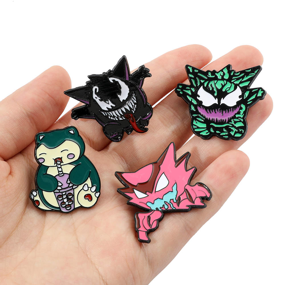 Эмалированные булавки для лацканов Gengar, аксессуары для рюкзака, коллекция аксессуаров для фанатов, броши, ювелирный подарок