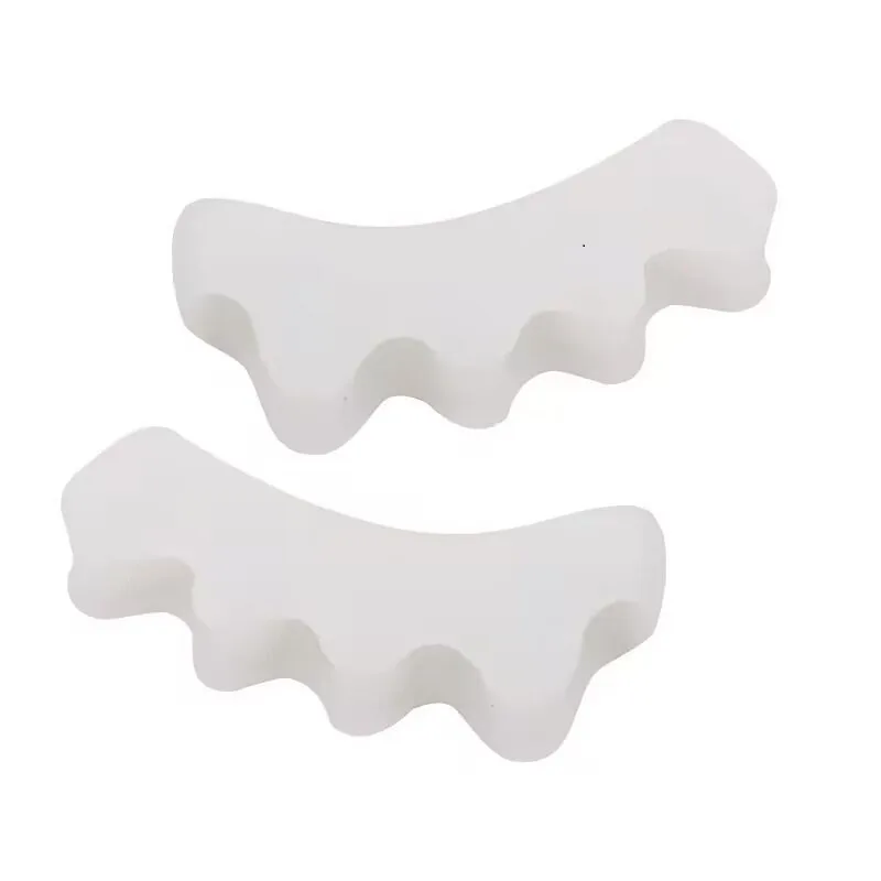 Separador de dedos de silicona, esparcidor de dedos, Hallux Valgus, Corrector de juanete, alisador de dedos, separadores de dedos, 2 uds.