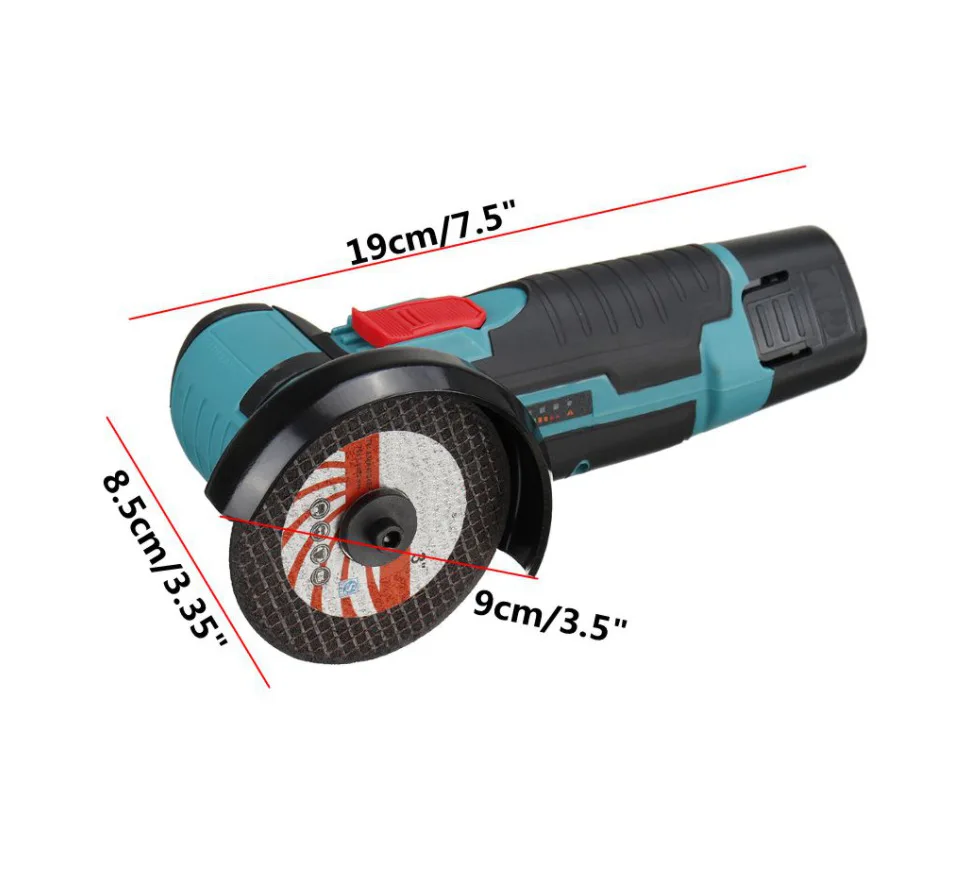 JANGKLIFE Mini meuleuse d'angle Mini Machine de découpe Rechargeable domestique Machine de polissage meuleuse à main électrique