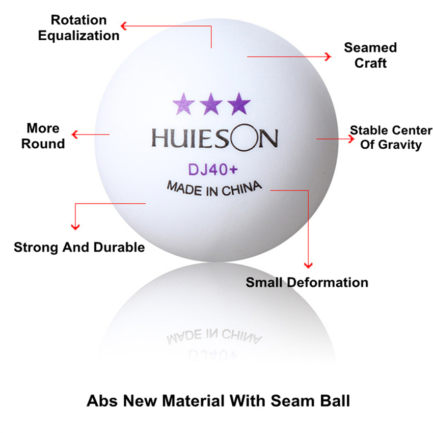 Nuevo 3 estrellas 20 ~ 100 Uds ABS 40 + nuevo Material pelotas de tenis de mesa pelotas de Ping Pong profesionales pelotas de entrenamiento