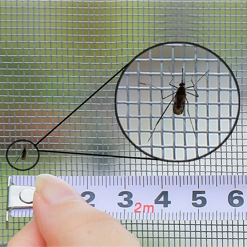 Self-adhesive and reusable mosquito nets for windows, anti-mosquito window screens, tulle, customizable in summer washable mesh