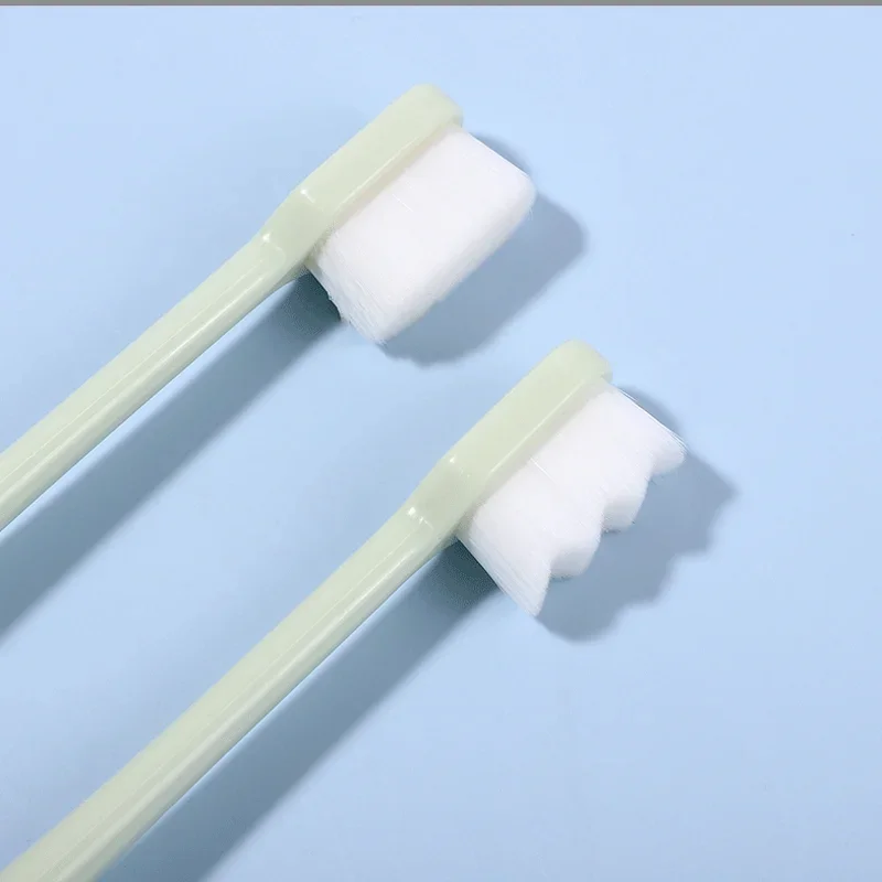 5PC 초극세 부드러운 칫솔 백만 나노 강모 성인 칫솔 치아 깊은 청소 휴대용 여행 치과 구강 관리 브러쉬