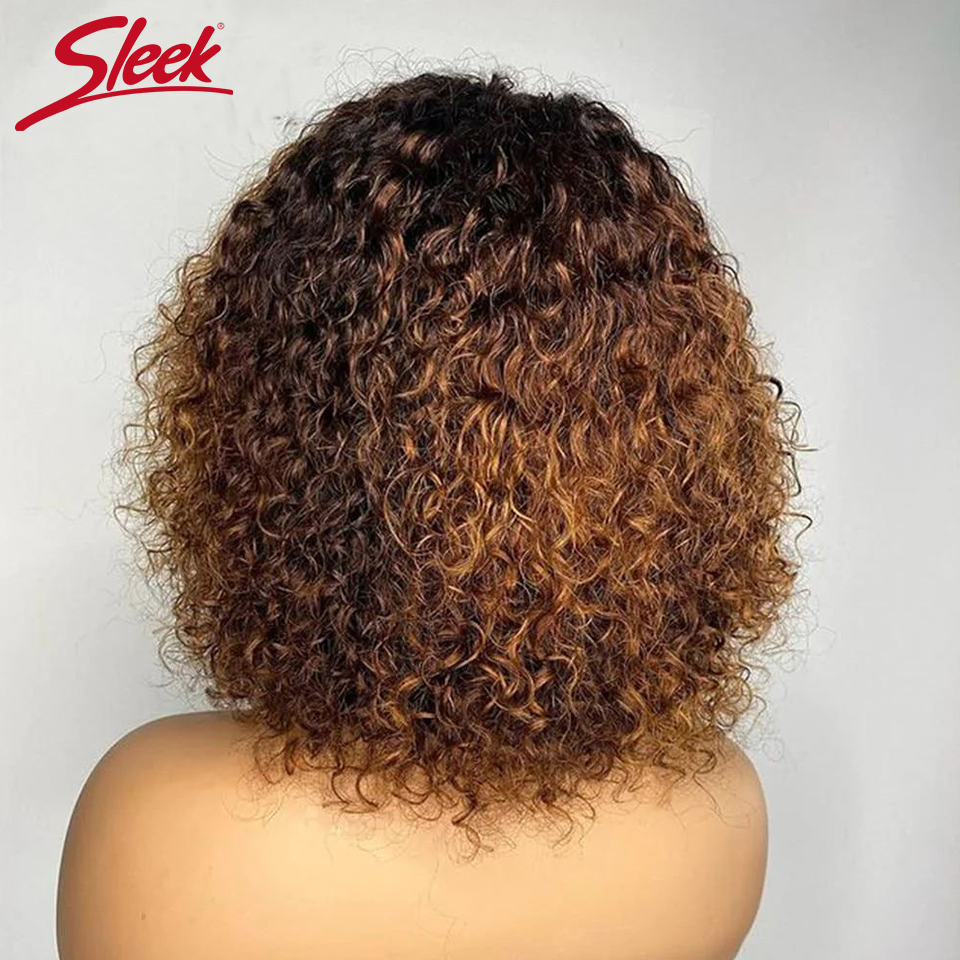 Ngắn Pixie Bob Cắt Tóc Tóc Giả Với Nổ Jerry Xoăn Không Ren Mặt Trước Tóc Giả Nổi Bật Mật Ong Tóc Vàng Màu Tóc Giả dành Cho Nữ