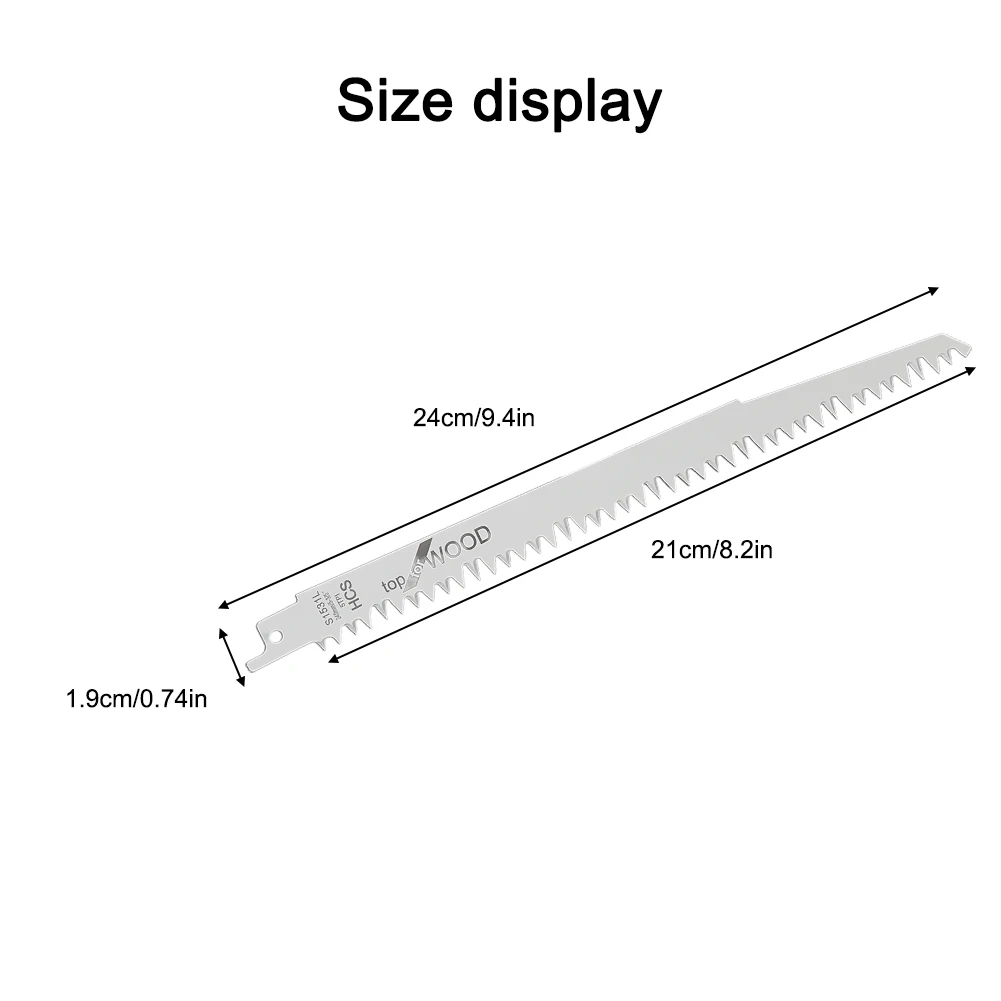 BI-Metall Säbelsägeblätter 240 MM Boden Zähne Elektrische Holz Astsägeblätter Für Holz Schnelle Schneiden Holzbearbeitung Werkzeuge
