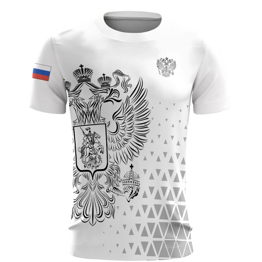 ロシアメンズ Tシャツ 3d ロシア国旗半袖 Tシャツ男性用特大 Tシャツ紳士服夏カジュアルブレススポーツウェア