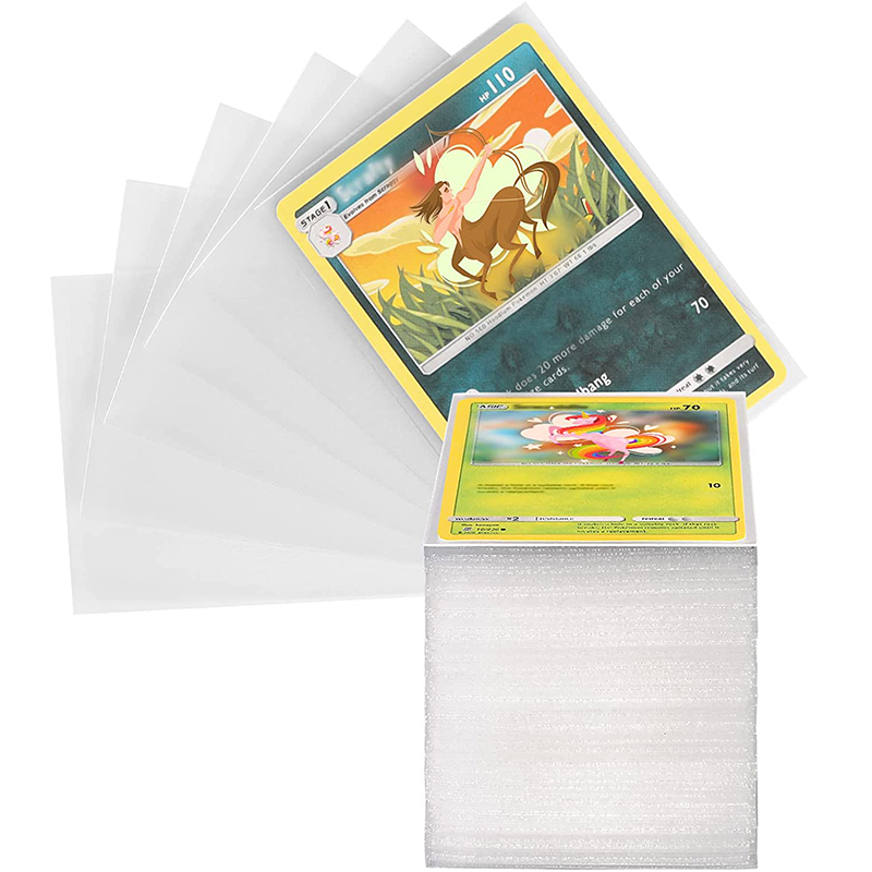 100 Stuks Kaart Mouwen Protector Kaarten Speelgoed Transparant Speelspel VMAX Case Houder Trading Map Kid Gift 2.6*3.58 inch