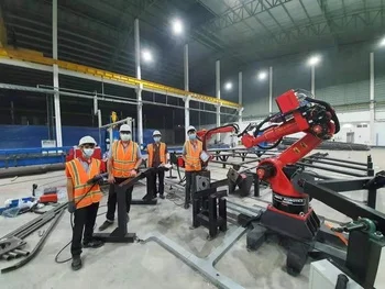 NewKer pengontrol robot 8 sumbu, untuk lengan robot las cnc