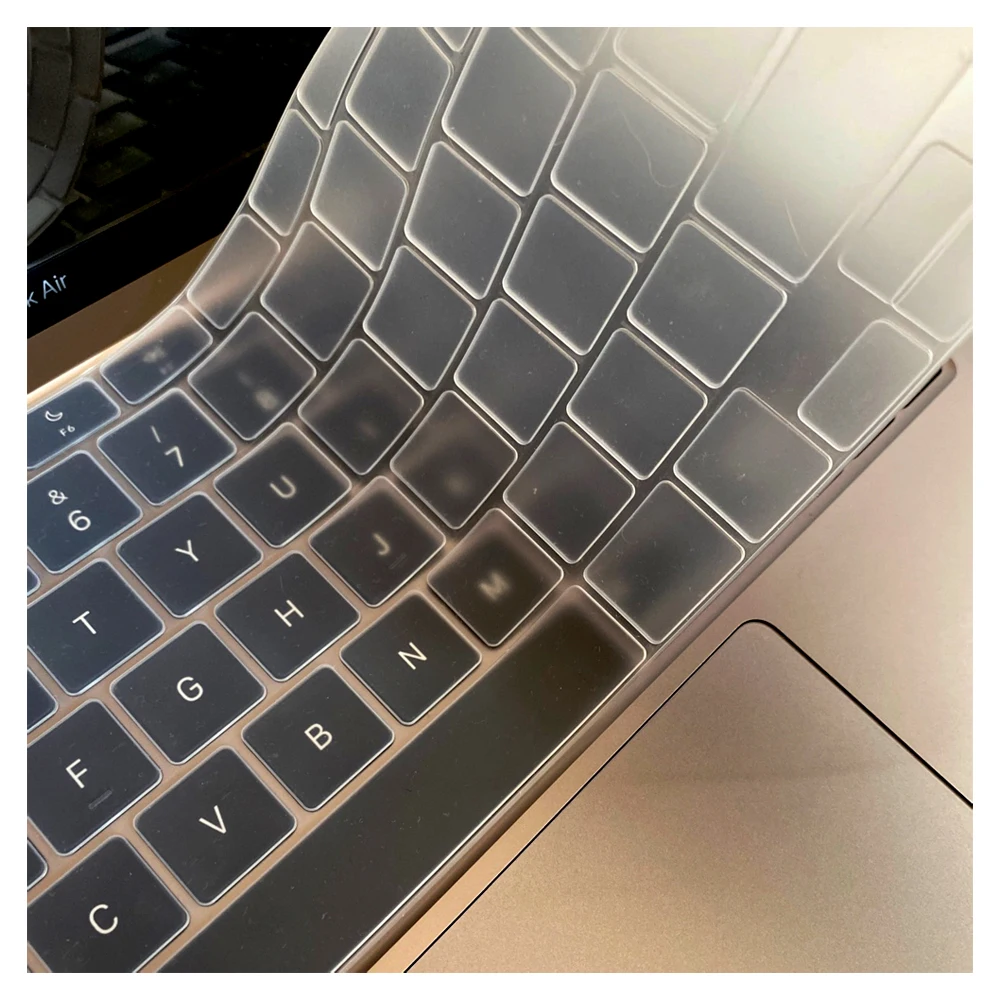 CaseBuy Premium Silicone Keyboard Cover Ultra Thin for MacBook Pro 14 16" M4 M3 M2 M1 Pro/Max, Air 15" 13.6" M3 M2, Cl
