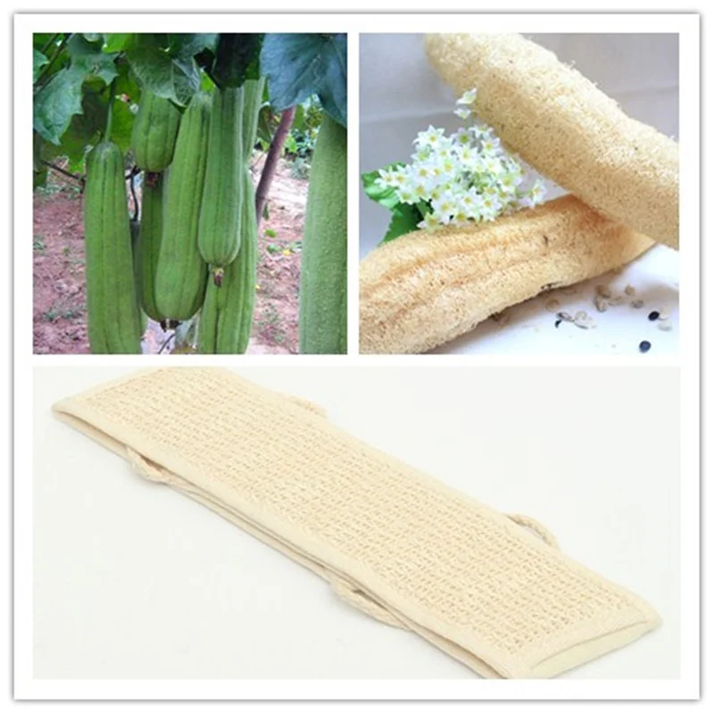 Natural Soft Exfoliating Loofah อาบน้ํา Unisex นวดสปา Scrubber ฟองน้ําสายคล้องคอสุขภาพผิวเครื่องมือทําความสะอาด
