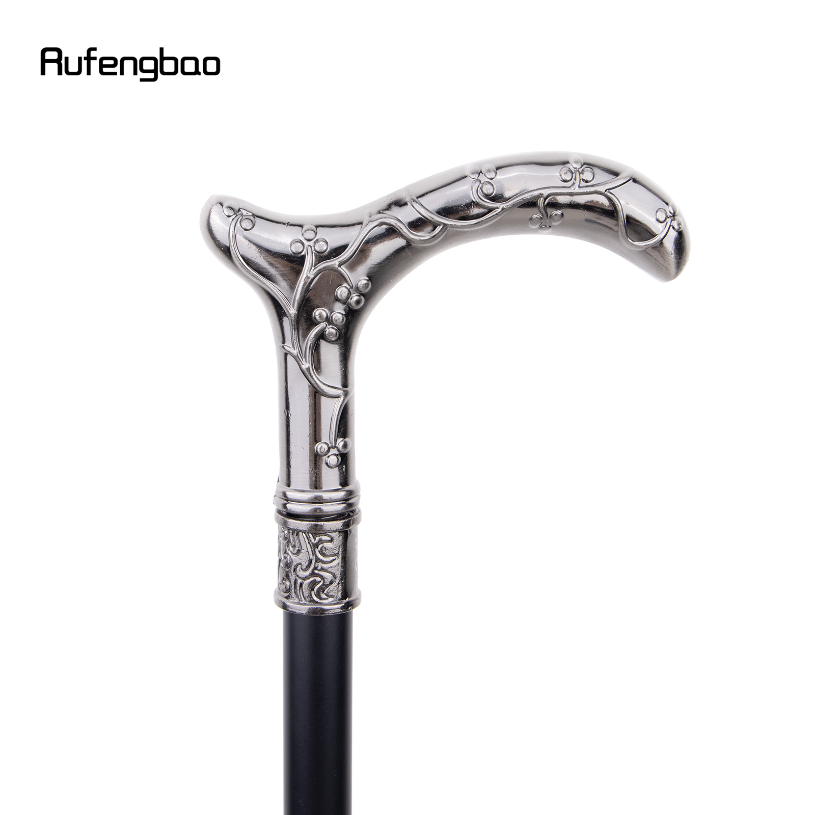 Bastão com Prato Escondido, Flor de Ameixa, Articulação Única, Autodefesa, Prato de Cana, Cosplay Crosier, 93cm