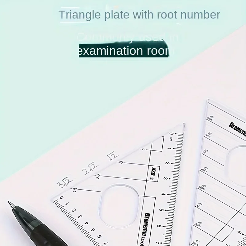 8-in-1 Mathematical Geometry Kit with Compass Ruler and Protractor, Essential for The Start of School Season