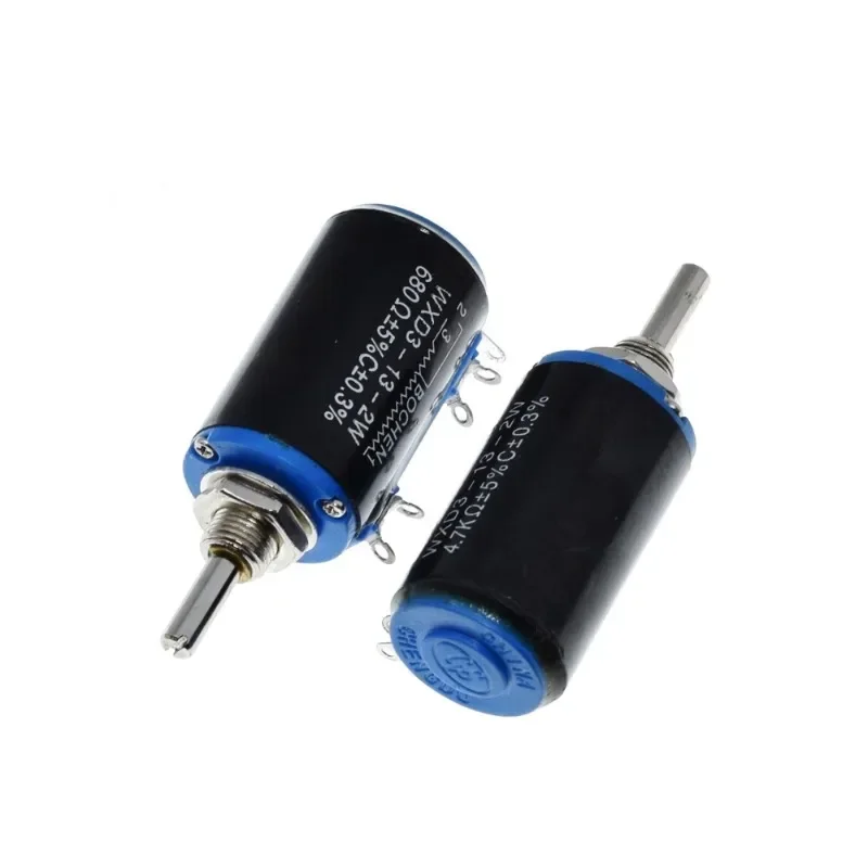 WXD3-13-2W 10K 100/220/470/680 Ohm WXD3-13 2W Wirewound Multi-Turn Potentiometer 1K 2.2K 4.7K 5.6K 6.8K 47K 100K Rotary Switch