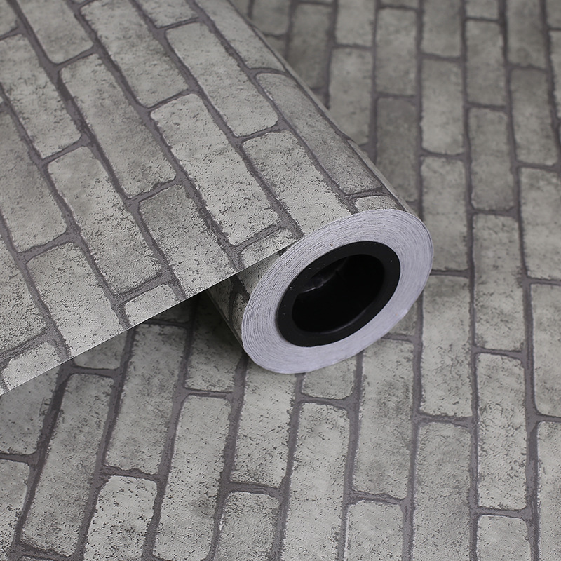 ヴィンテージ 3D レンガ壁紙 PVC 文化石装飾フィルム自己粘着ソファリビングルームの背景防水ウォールステッカー