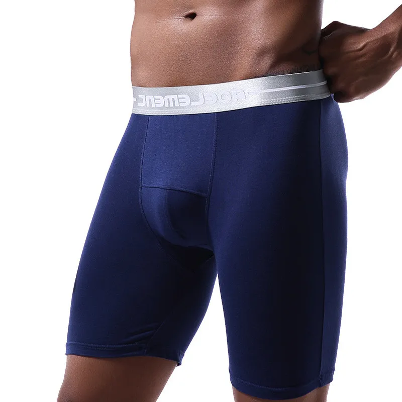 Kích Thước Lớn XL-7XL Nam Võ Sĩ Quần Short Quần Lót Thoáng Khí Quần Lót Modal Người Đàn Ông Túi Trung Dài Quần Lót Nam Cueca