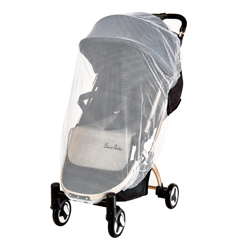 Carrinho de bebê com proteção contra insetos, rede de malha para carrinho de bebê, mosquiteiro seguro para proteção de bebês, capa de malha, acessórios para carrinho de bebê