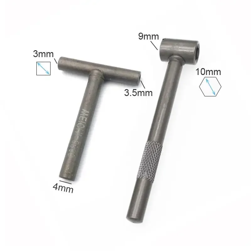 Valve Tappet Adjustment Tool Steel For Gy6 50 150cc Motorcycle Adjusting Spanner Square Hexagon Wrench Tool Removal Silver