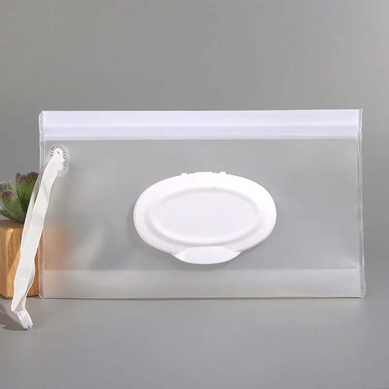 Oligbaby-Boîte à mouchoirs réutilisable, lingettes portables, support transparent, étui à rabat, lingettes illables quotidiennes, boîte à mouchoirs utile
