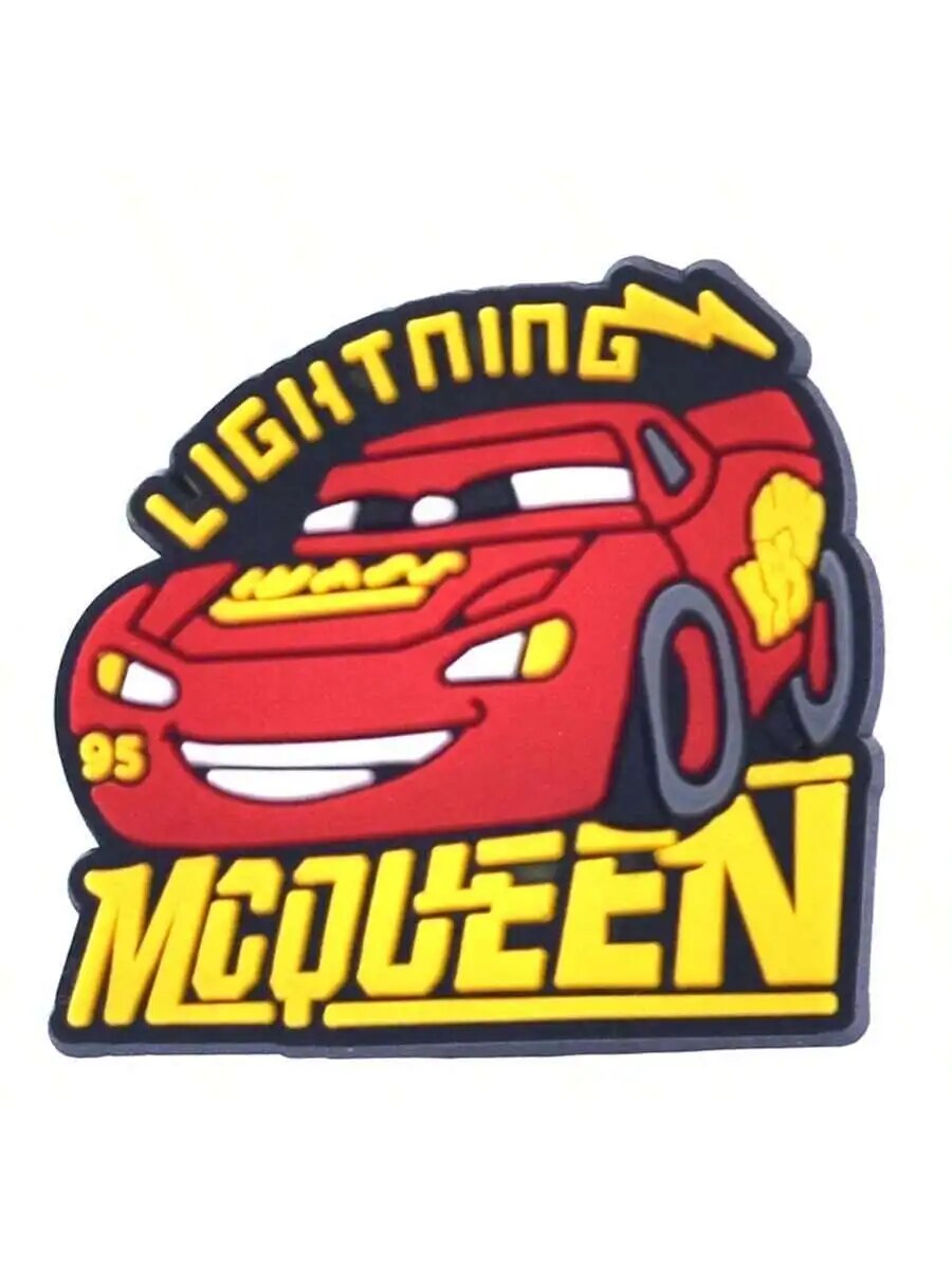 MINISO 10pcs Cars Shoe Decorations Accessories Charms For Clogs Bogg Bag Bubble Slides Sandals